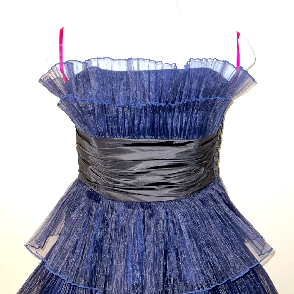 Betsey Johnson Strapless Navy and Black Dress